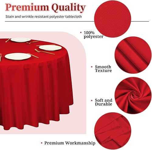 Miniatura 10 de Paquete de 12 manteles negros para mesas rectangulares, resistentes a las manchas y a las arrugas, lavables, mantel de poliéster de 90 x 132