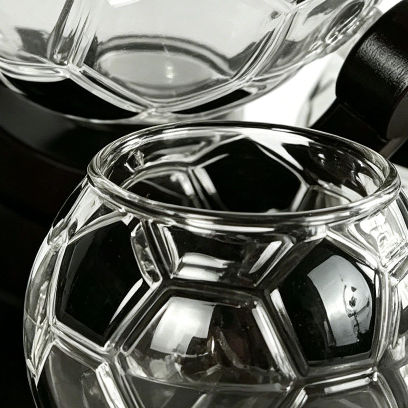 Karafka do czerwonego wina Szklanka do whisky z motywem piłkarskim | Zestaw karafka do whisky 850 ml dla taty, męża, kobiety, mamy, dziadka, domu, kuchni, stołu jadalnego