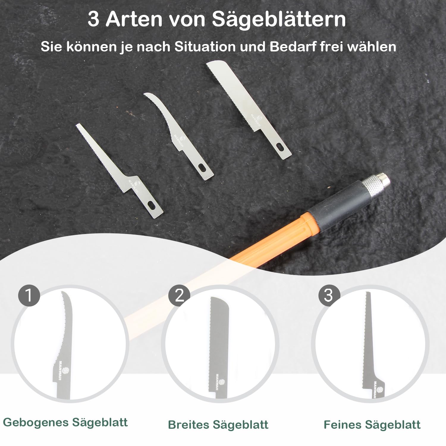 Set mini seghe a mano per modellismo fai da te 3 tipi intercambiabili lame seghetto custodia