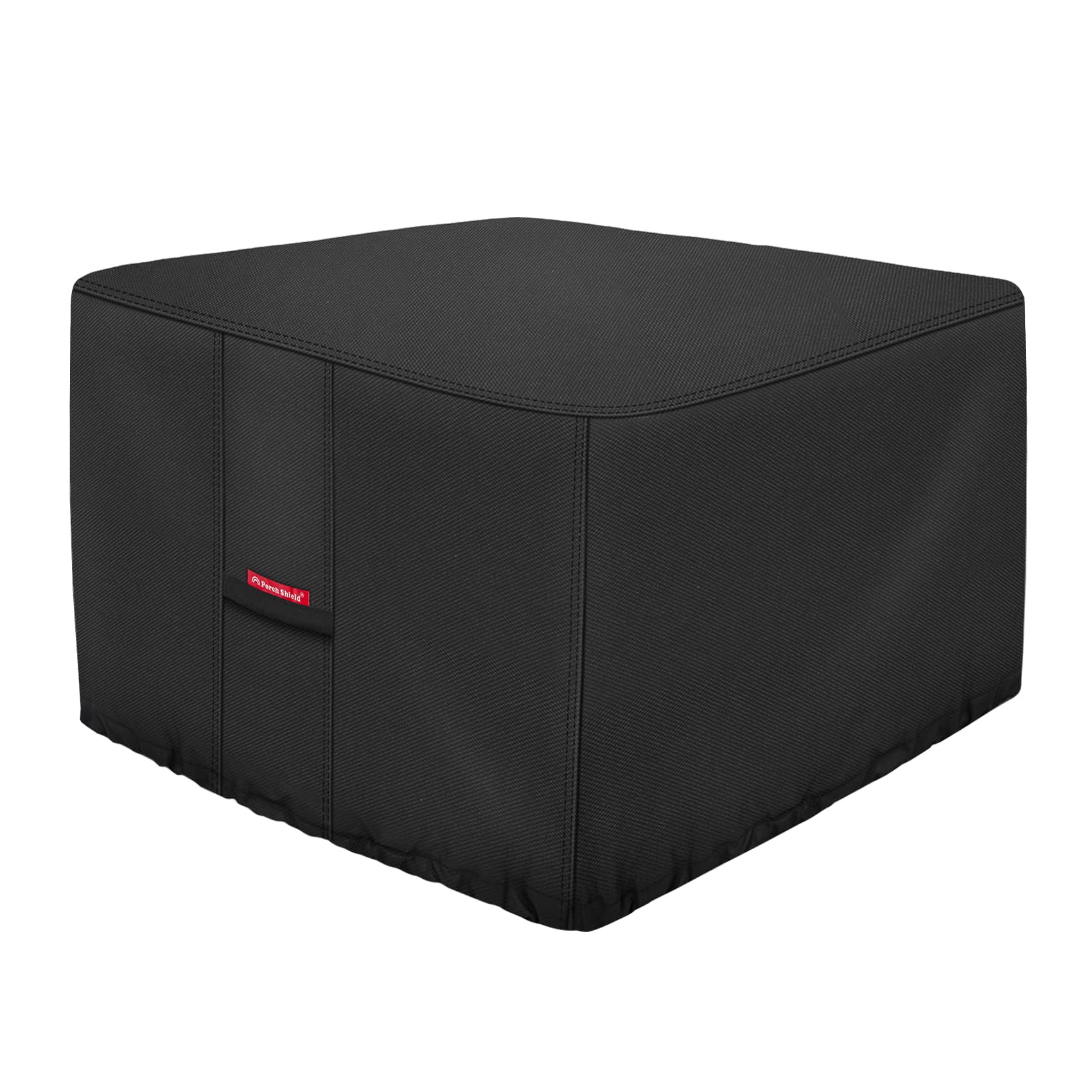 Porch Shield 600D Square Patio Fire Pit Cover 32 x 32 x 24 inch, Black