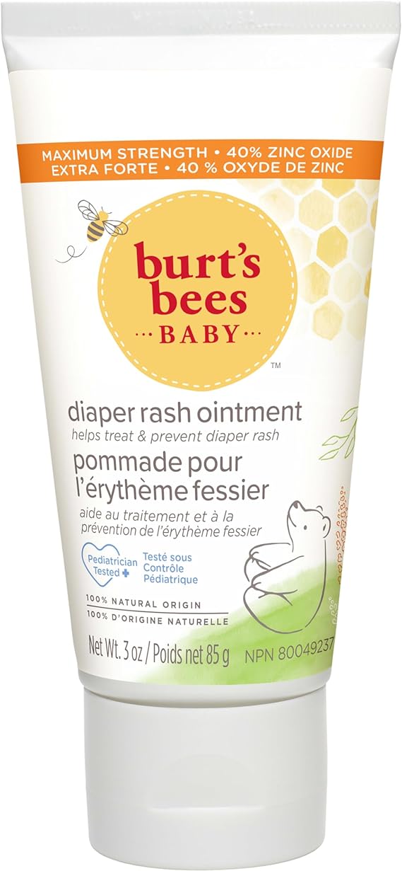 Burt's Bees Baby Diaper Rash Ointment Maximum Strength, 40 Zinc Oxide