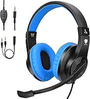 Vista 1 de Auriculares BlueFire para niños para clases en línea, niños, adolescentes, niños, niñas, auriculares de juego circumaurales de 3.5mm con micrófono