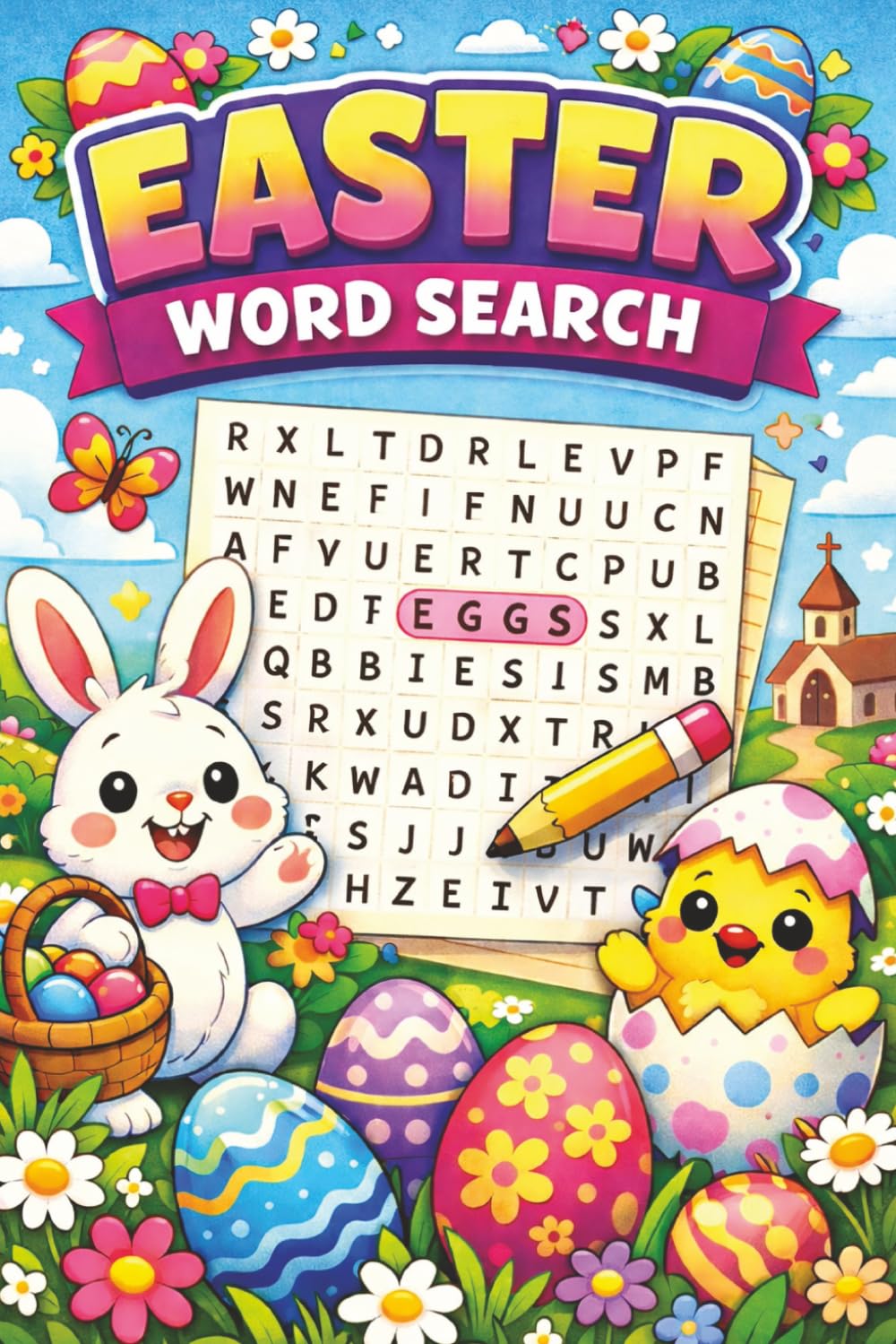 Easter Word Search Puzzle Book: Easter Word Search Puzzle Book: Word Search Puzzles of Easter Theme | Take your word search puzzle to the next level | 6x9, 110 pages | +50 Puzzles | Solutions Included