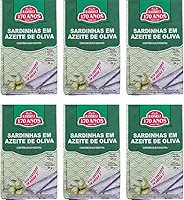 Sardinha em Lata Portuguesa em 100% em Azeite de Oliva Extravirgem 125g - RAMIREZ - Rico em Ômega 3 - Tampa Abre Fácil - Tradição desde 1853-6 Unidades.