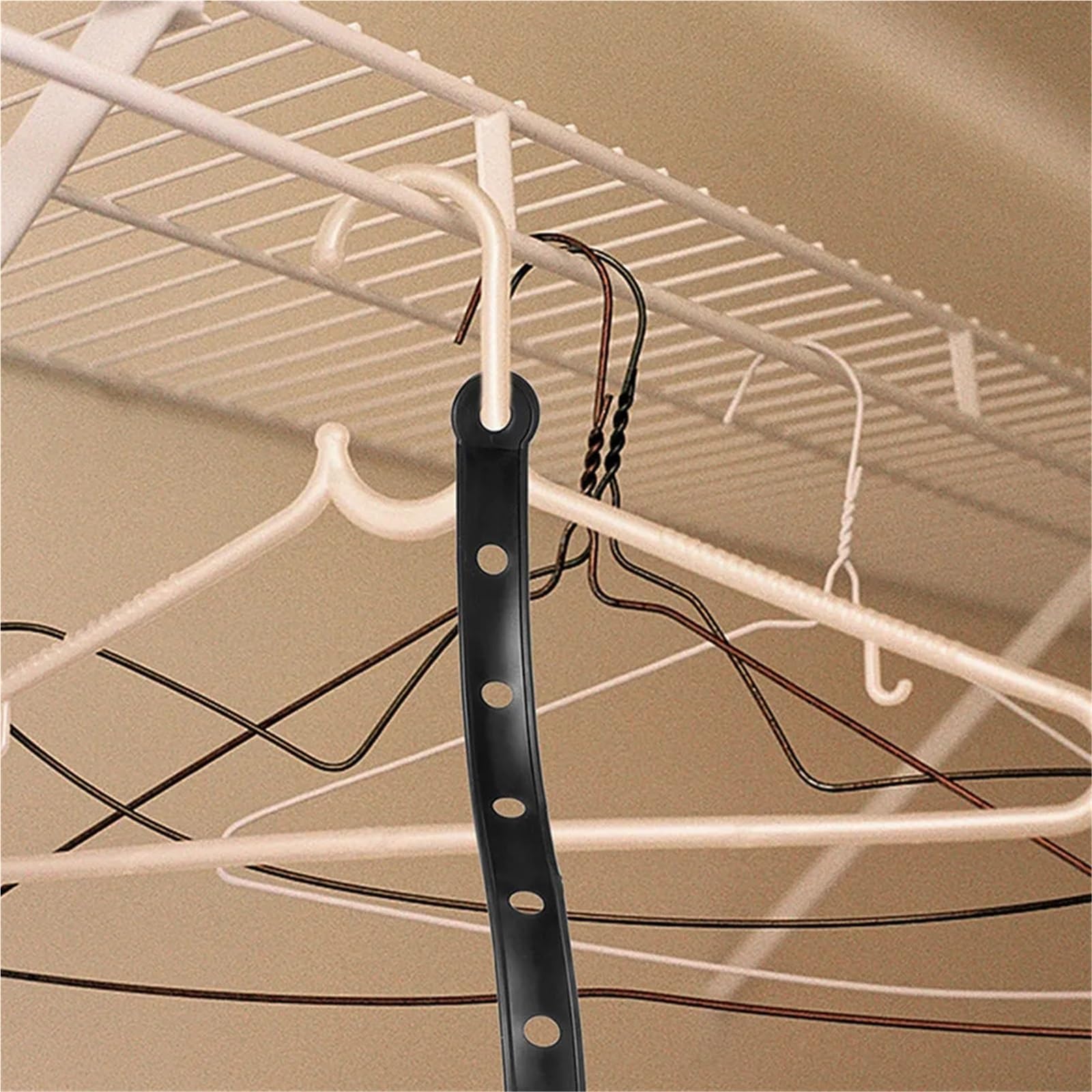 Kleiderbügel-Verbinderhaken, 30 Stück, Kleiderbügel-Verbinderstreifen mit Haken, robuster Kunststoff, Schrank-Organizer für platzsparende Präsentation