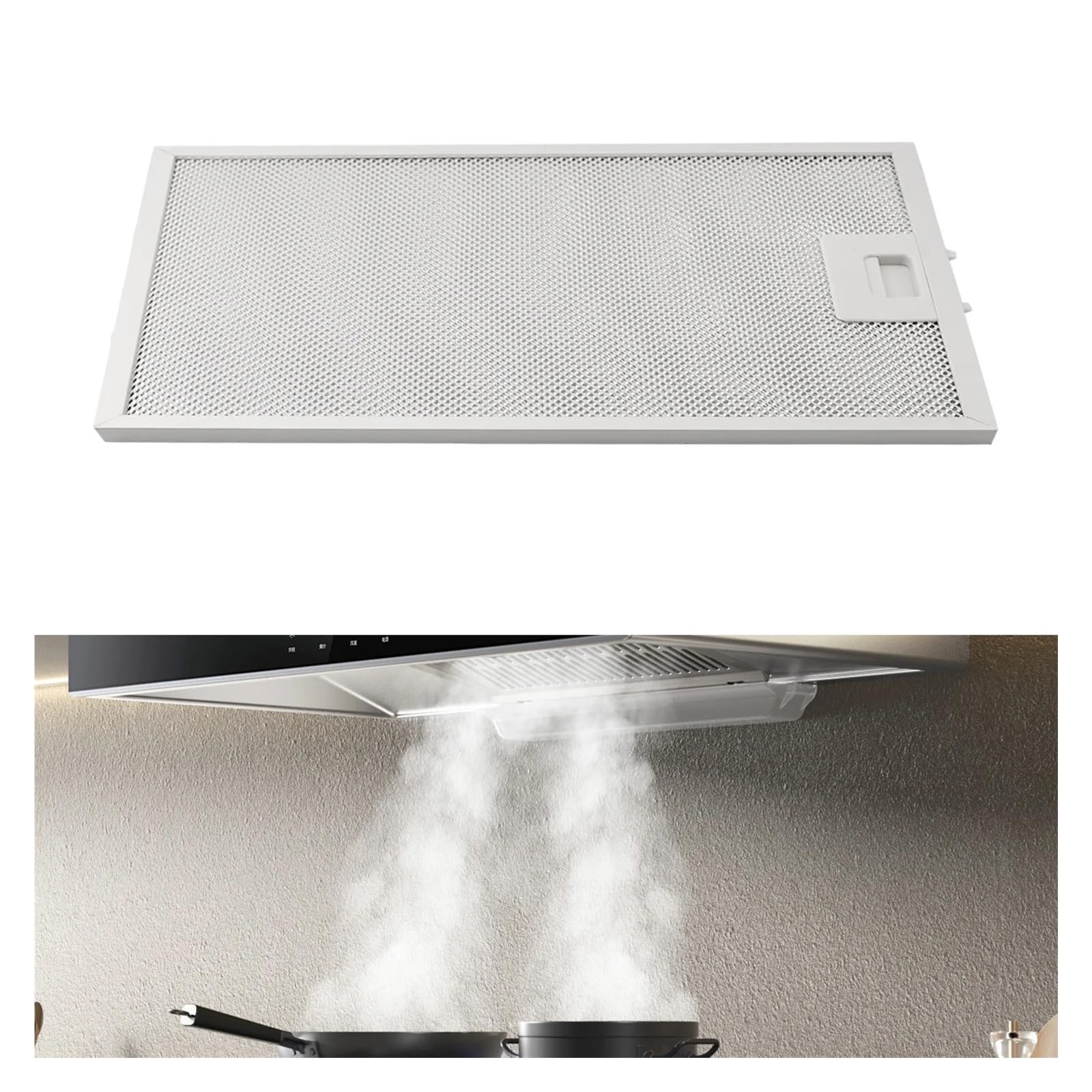 Filtros For Campana Extractora, Aleación De Aluminio De 350x285x9mm, Aptos For Marcas Líderes De Campanas Extractoras De Ventilación