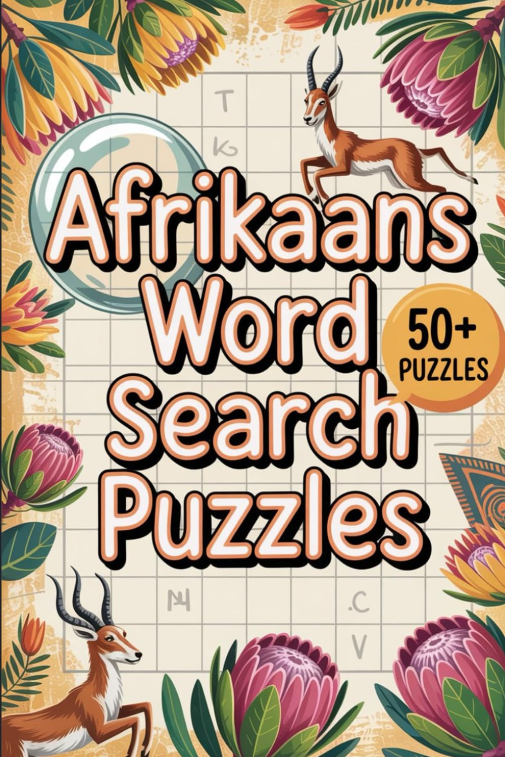 Afrikaans Word Search Puzzle Book: Word Searches with Easy-to-Read Print in Afrikaans – A Fun and Educational Puzzle Book for All Ages!