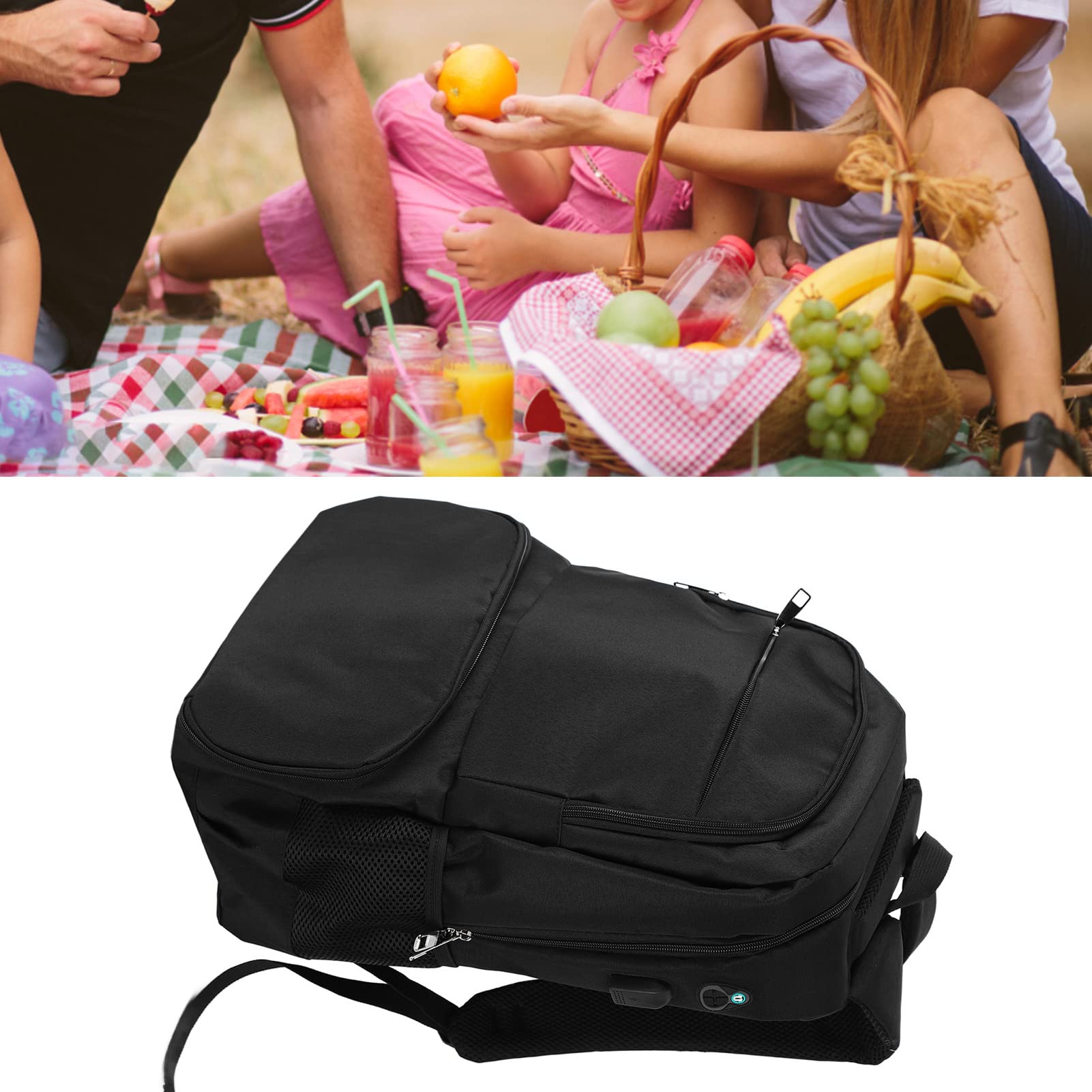 BuyWeek Zaino Frigo, Zaino Termico in Tessuto Oxford Borsa Termica da Campeggio di Grande capacità per Picnic in Campeggio All'aperto