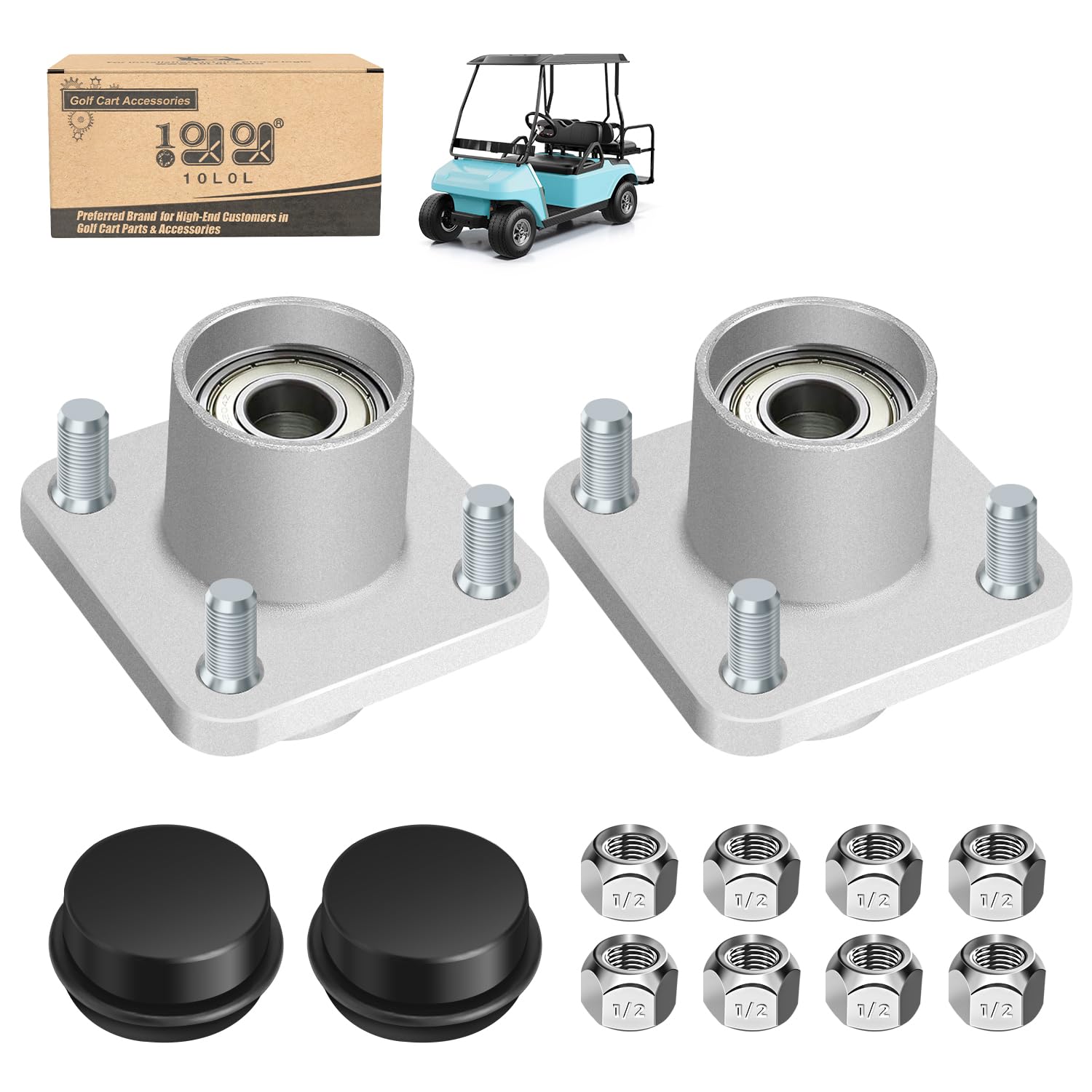 Amazon.com: 10L0L Front Wheel Hub Assembly for Club Car DS