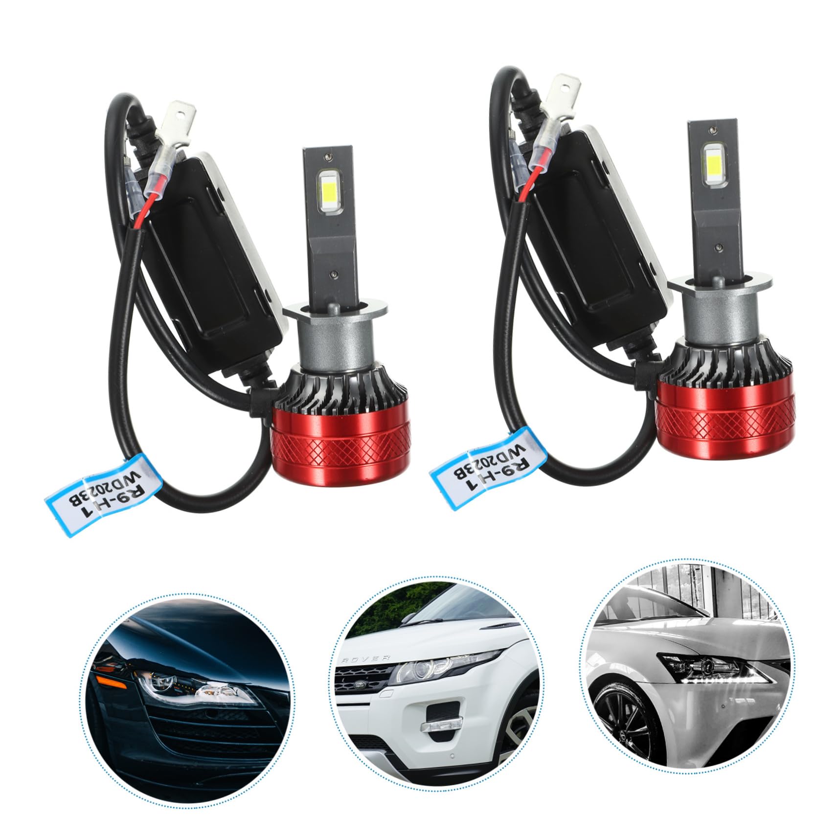 Lampadine LED per Fari Auto H1, Coppia in Alluminio | Ricambio Fari Anteriori, Illuminazione Stabile e Massima Luminosità, Visibilità Notturna Migliorata