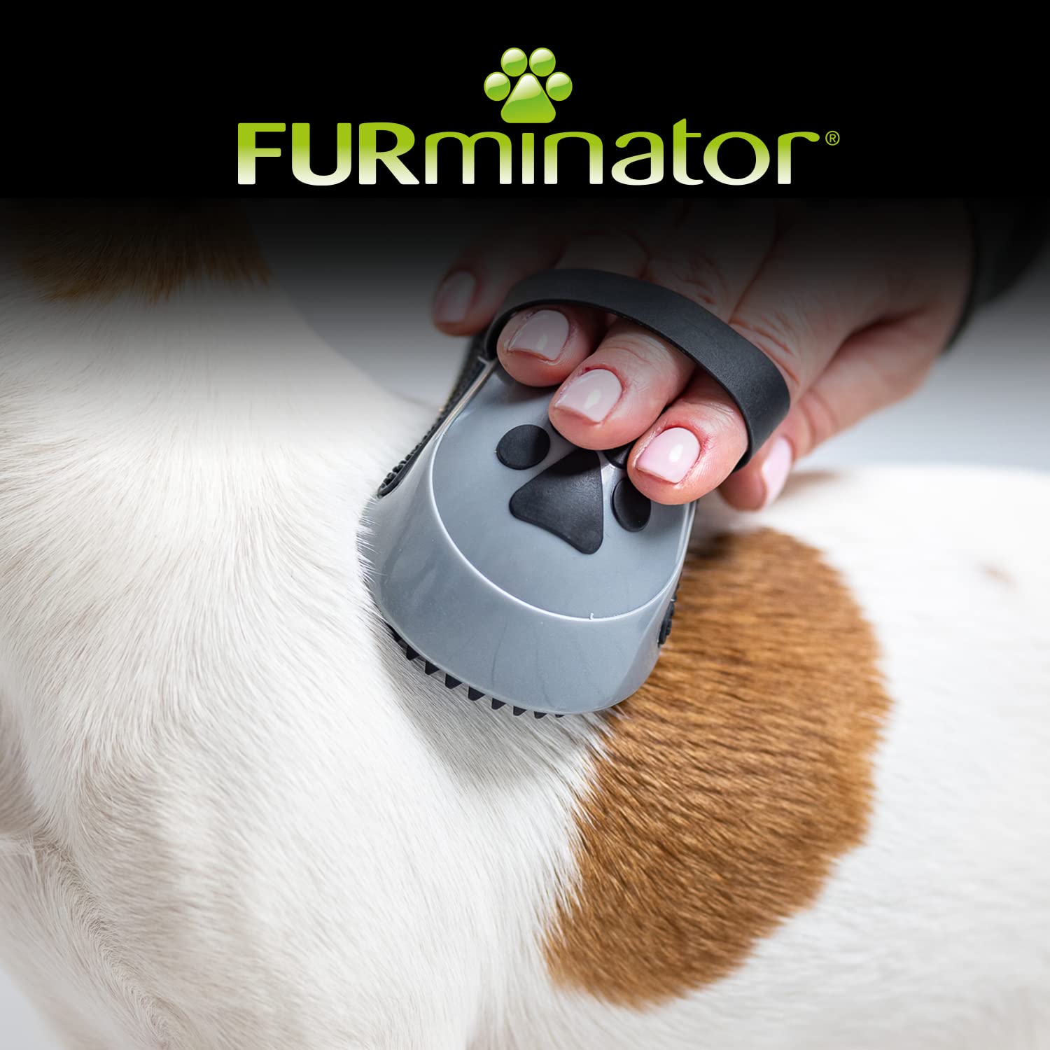 FURminator CurryComb - Peine para perros y gatos (El cepillo para el cuidado del pelaje masajea suavemente la piel - para un pelaje limpio y brillante)