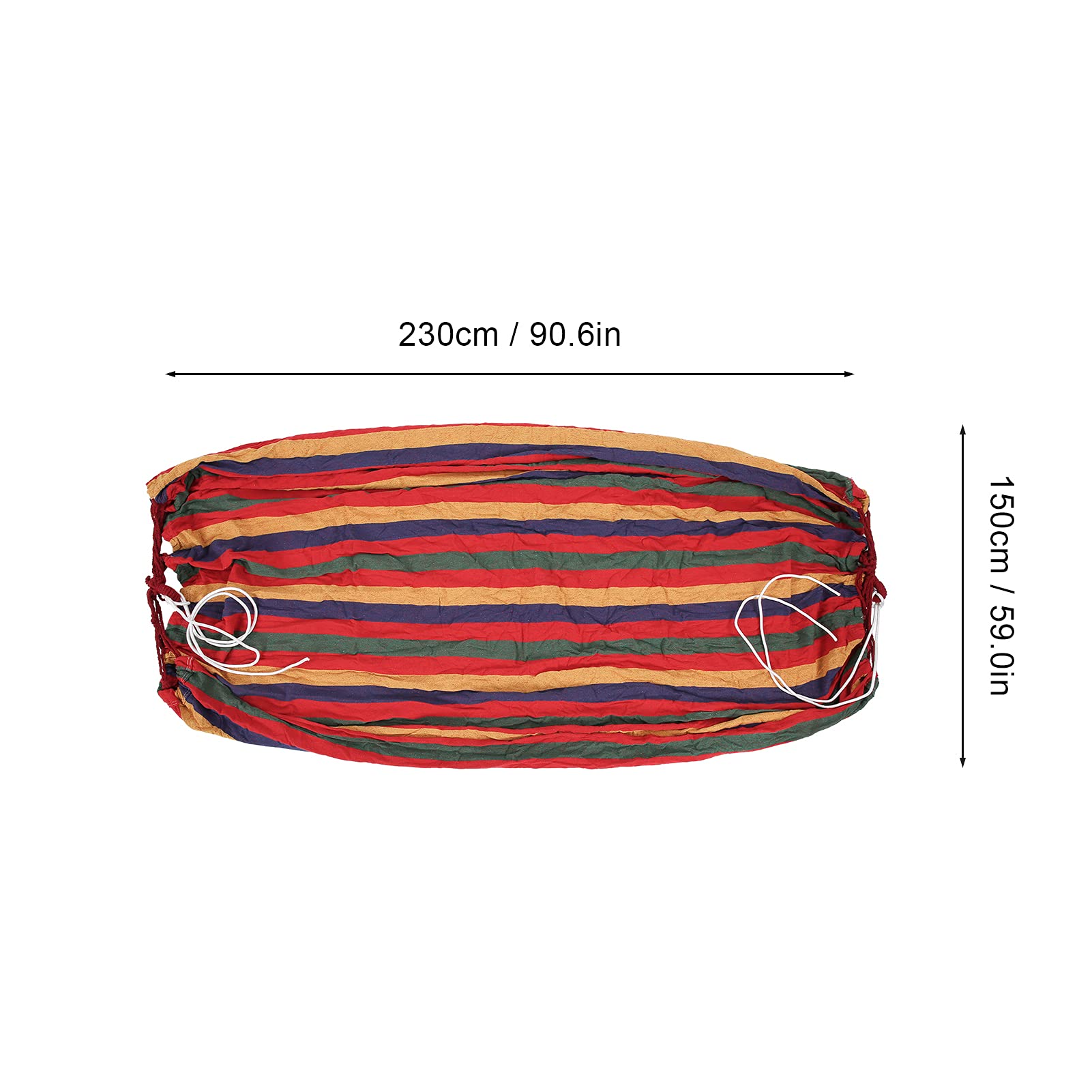 KANASI Amaca da campeggio, portatile e leggera in tela, ideale per viaggi e escursioni all'aperto, con borsa per il trasporto. (Rosso)