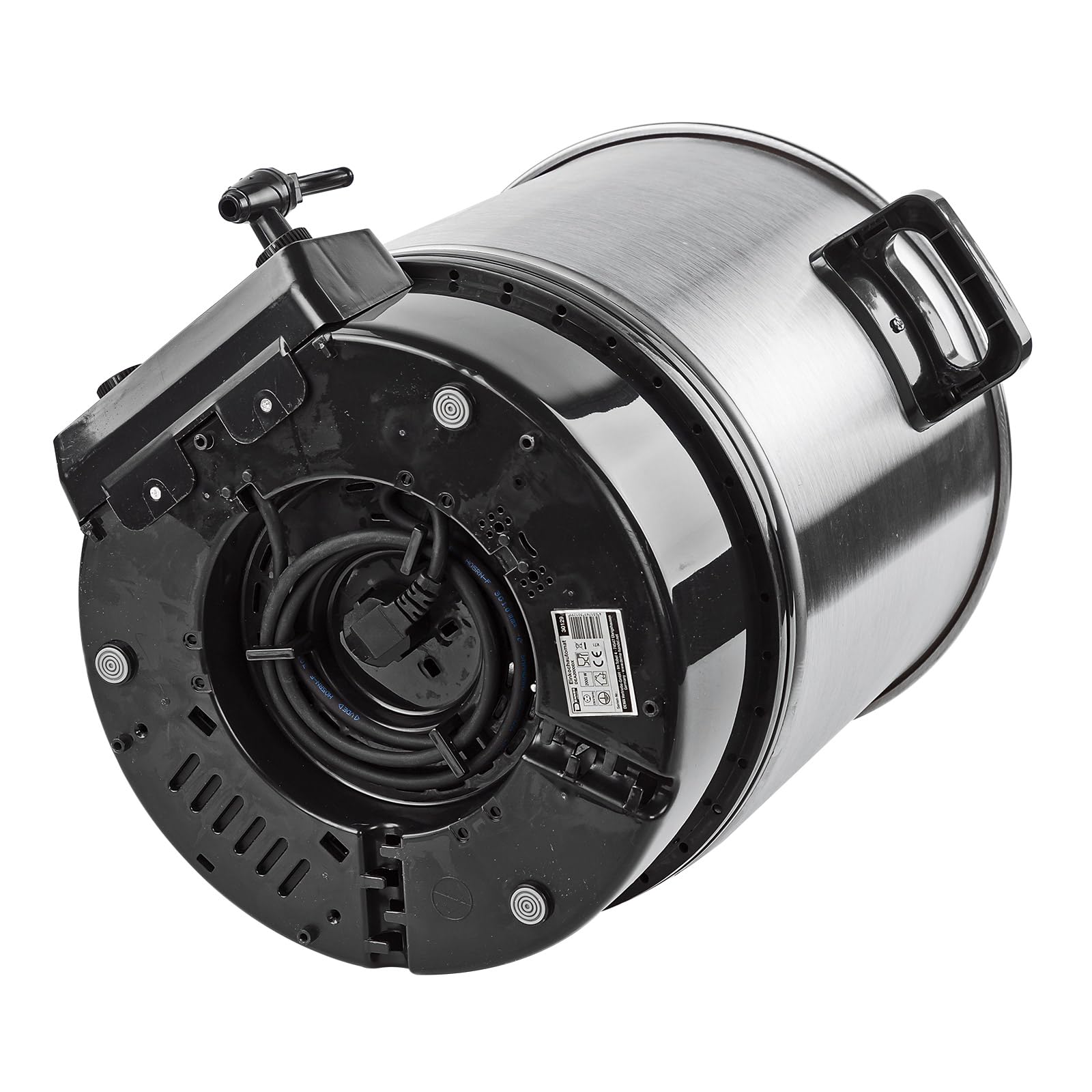 DEMA Edelstahl Einkochtopf DEA2000DX – Einkochautomat, Einkocher, 2000 W, 27 L, 30–100 °C, robust & langlebig, ideal für Obst, Gemüse, Marmelade & Saftbereitung