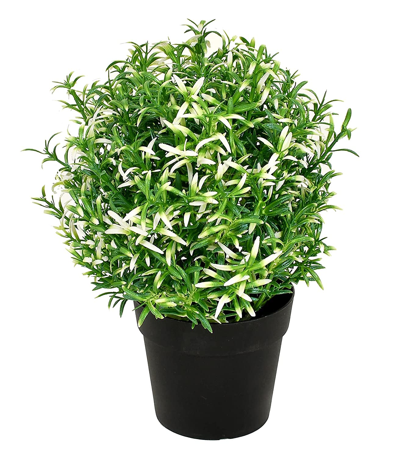 PAPERI Artificial Rosemary Plants for Home Décor – Indoor Fake Rosemary Plant Flowers with Pot, Bathroom Decorations Items, Small Plastic Trees, Decoration Flower for Living Room Table, Green-White (B08ZSF6G3Q) Amazon Price History, Amazon Price Tracker