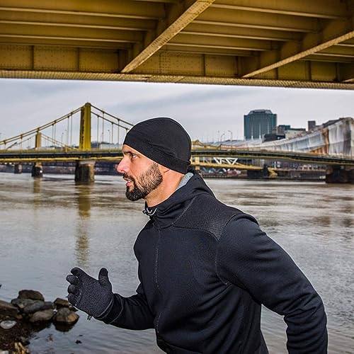 Miniatura 6 de TOPLOR Gorro de calavera que absorbe la humedad, forro de casco, gorro para correr para hombre, para motocicleta, ciclismo, transpirable, banda para