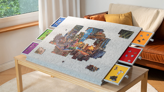 【2000年盤】紙ジャケット＆24bit 11点セット Amazon.com: Lavievert 2000 Piece Tilting & Foldable Puzzle Table