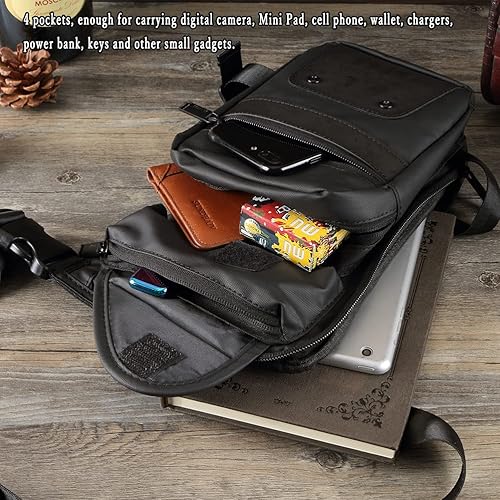 Miniatura 5 de Bolsa táctica militar impermeable para la pierna, para motocicleta, bicicleta, multifuncional, para el muslo, senderismo, viajes, pesca, cintura