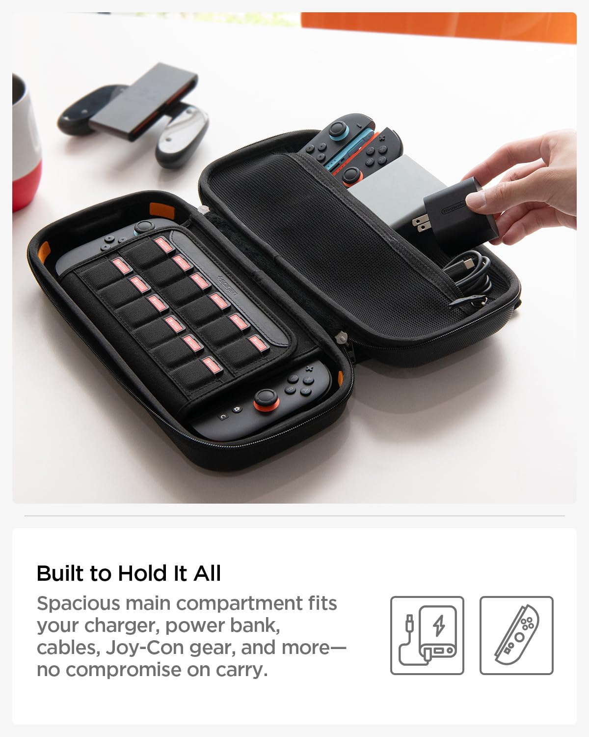 Spigen Custodia Rugged Armor Pro Compatibile con Nintendo Switch 2 2025 - Nero