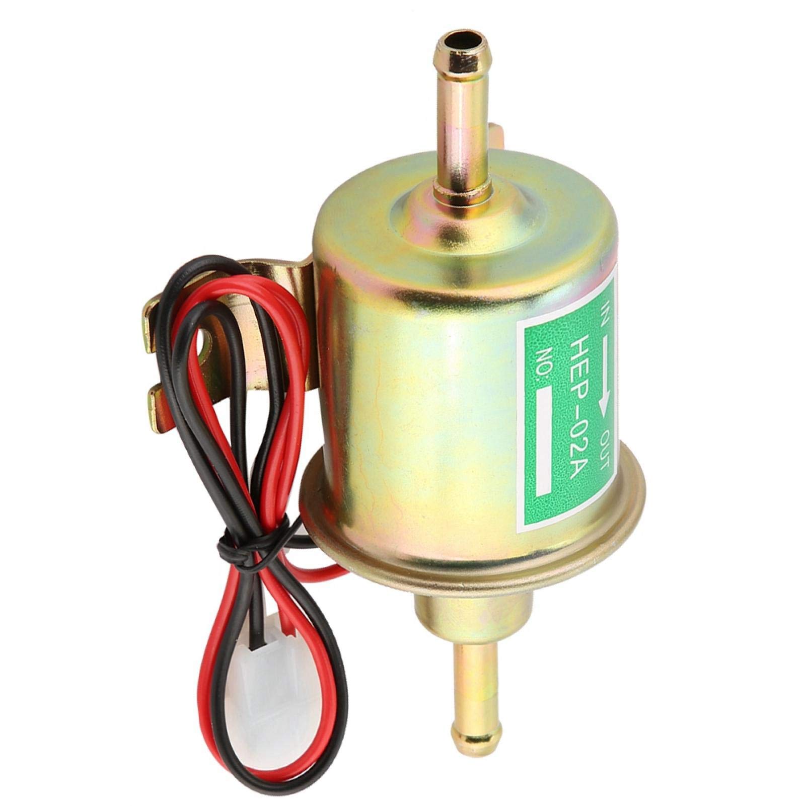 Zestaw Pompy Paliwa HEP-02A 12 / 24V Niskiego Ciśnienia Elektryczna Pompa Paliwa Benzyna Gazowa Pompa Tłocznikowa z Zestawem Montażowym Wymiana Samochodowa