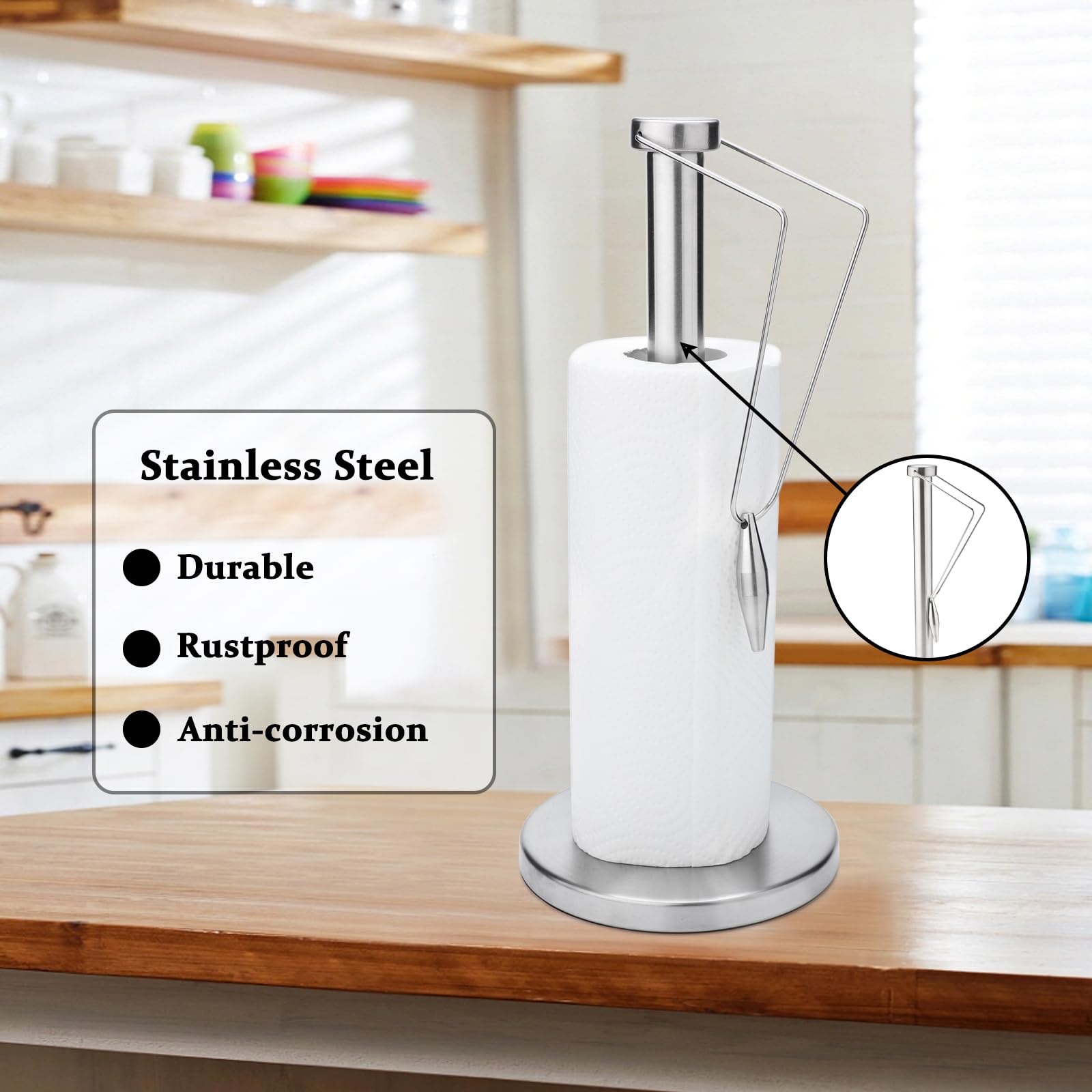 Honeycando Kch01077 Stainless Steel Paper Towel Holdernull