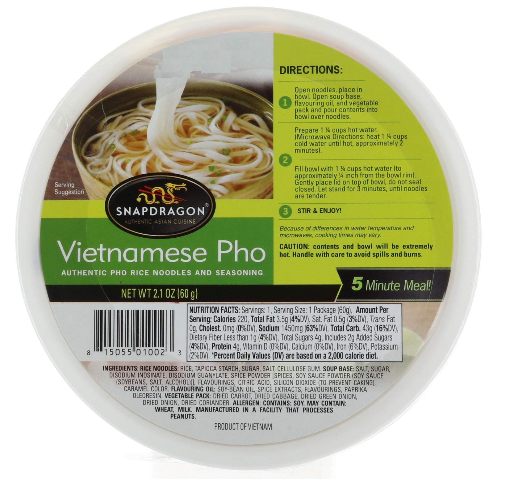Snapdragon, Vietnamese Pho Bowls, Oz, 9Count Costco