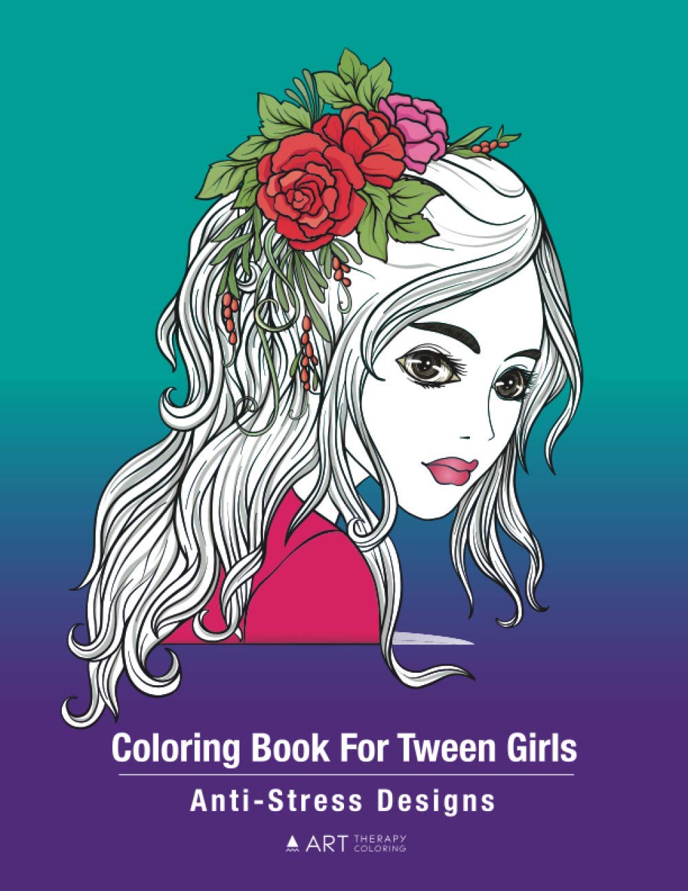 Coloring Book For Tween Girls Anti Stress Designs Colouring Pages ...