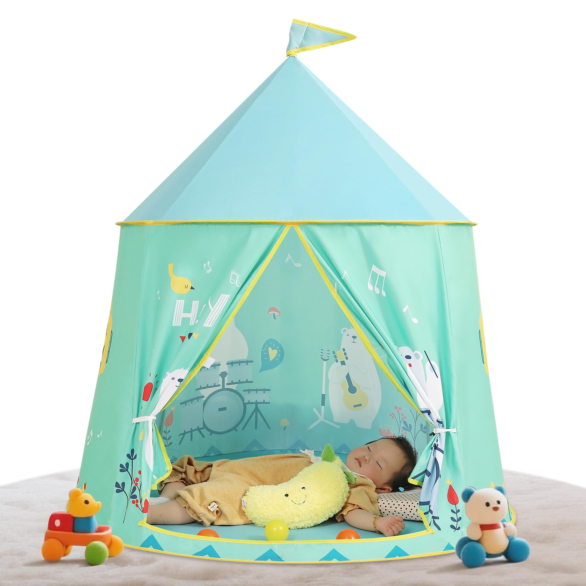 Tenda da gioco tenda per bambini per interni ed esterni, tenda da gioco per bambini, tenda castello principessa principe, tenda pop-up portatile indiana, tenda Tipi, cameretta dei bambini casetta