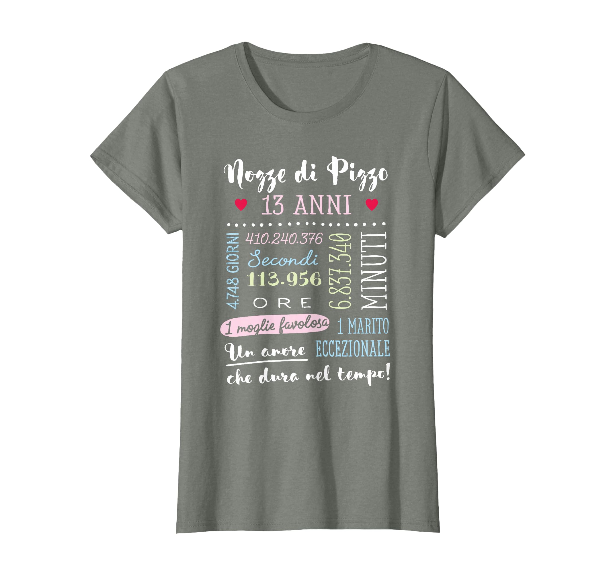 Maglietta T-Shirt Anniversario Di Matrimonio Idee Regalo 50 Anni Di Matrimonio Uomo Donna Bambini P241964 - Foto 7