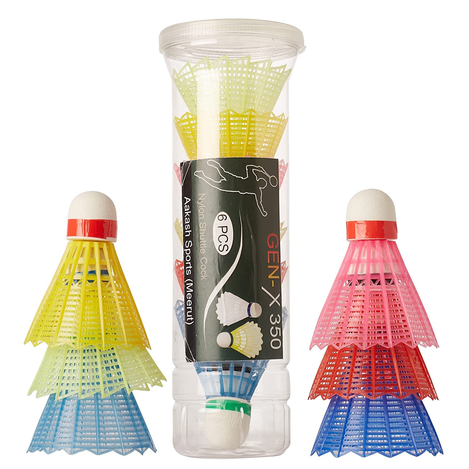 MSOB Sports Plastic Shuttle Cock (Multicolour) with Plastic Box (6 Piece) (B09YPB11S8) Amazon Price History, Amazon Price Tracker