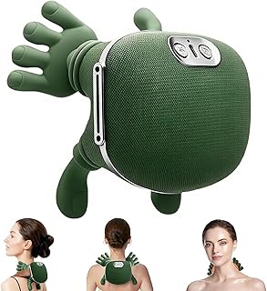 Massagegerät, 4D Nackenmassagegerät mit Wärme, USB Elektrische Schultermassagegerät 3 Modi & 2 Heizstufen, Tragbares Nacken und Schulter Shiatsu Massagegerät für Zuhause, Büro & Reise