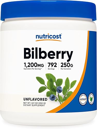 Nutricost Arándano en polvo 8.82 oz - Sin gluten y sin OMG