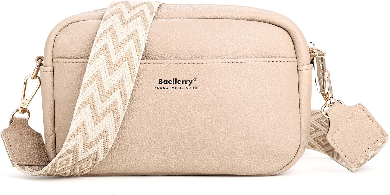 Small Boho Crossbody Bags for Women, Vegan Leather Cross Body Cell Phone Purse Shoulder Handbag with Wide Strap | Adjustable strap, Theft proof, Ideal gift, Spacious capacity, Macaron color