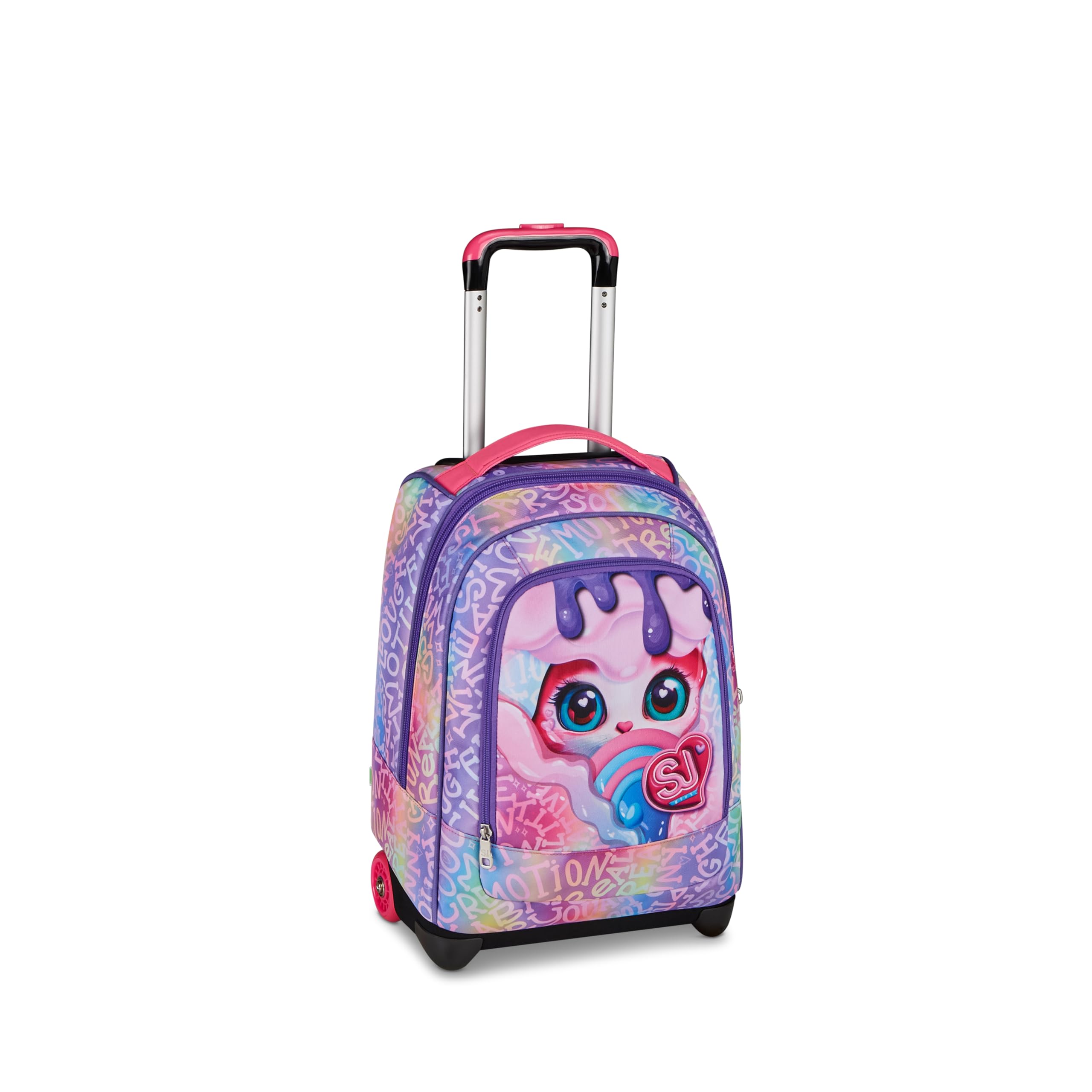 SJ GANG STYLE JAM GANG Big Trolley, 30 L, Doppio Scomparto, Spallacci a scomparsa, Doppio uso, Tasca frontale, Scuola elementare, Violet, Bambine, rosa/viola