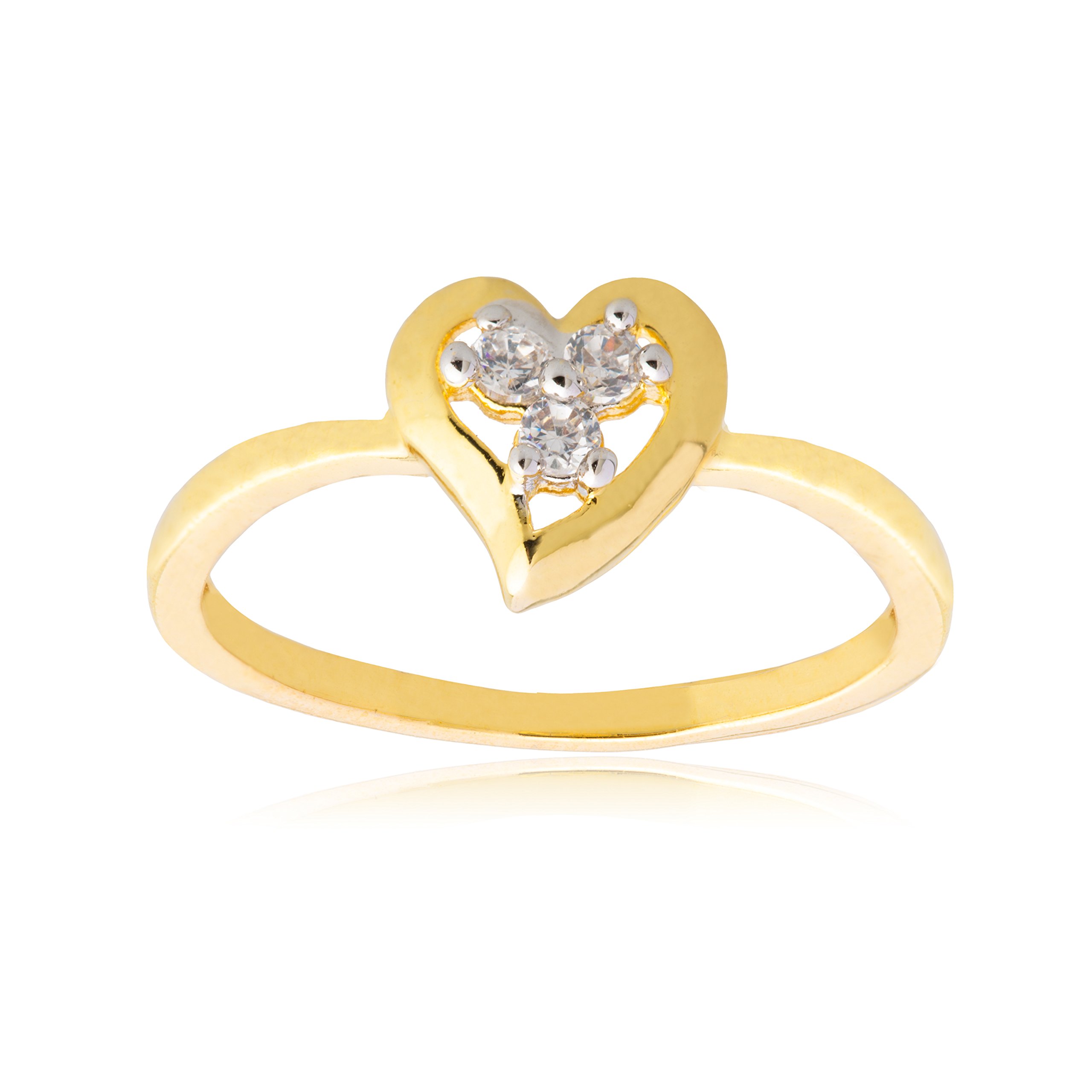 Shining Jewel 24k Gold Plated Heart Shaped ValantInes day FInger RIng For Women (SJ_4137)-image-33