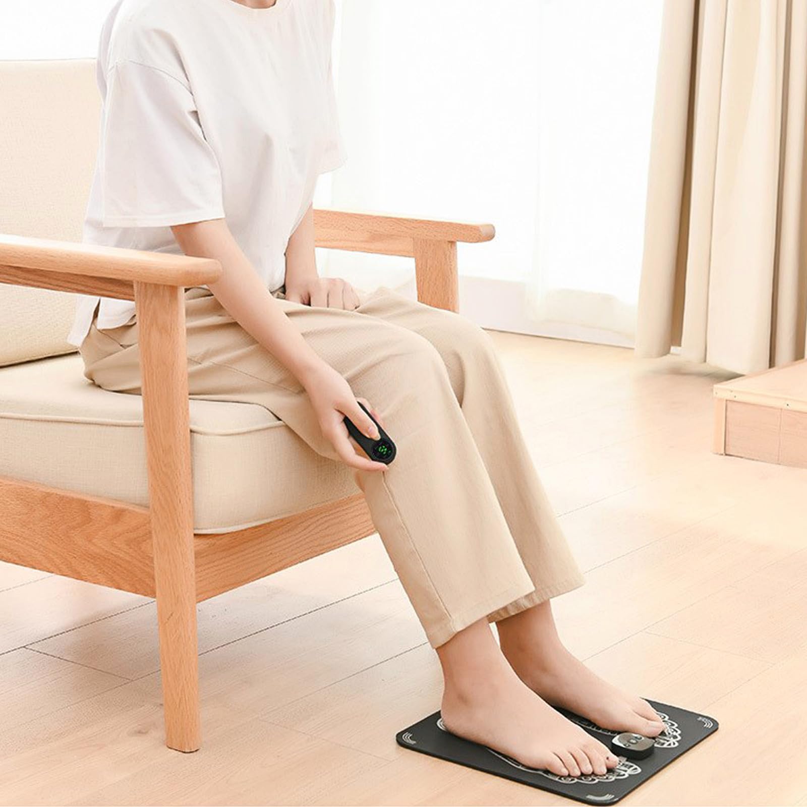 Elektrisches Fußmassagekissen für Haushalt mit Mikrostrom, USB Ladung