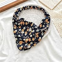 Vista 7 de Pañuelo para el cabello para mujer, pañuelo elástico para el cabello, bufanda de cabeza grande, estilo bohemio, teñido anudado, bufandas para niñas