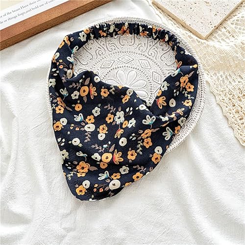 Miniatura 7 de Pañuelo para el cabello para mujer, pañuelo elástico para el cabello, bufanda de cabeza grande, estilo bohemio, teñido anudado, bufandas para niñas