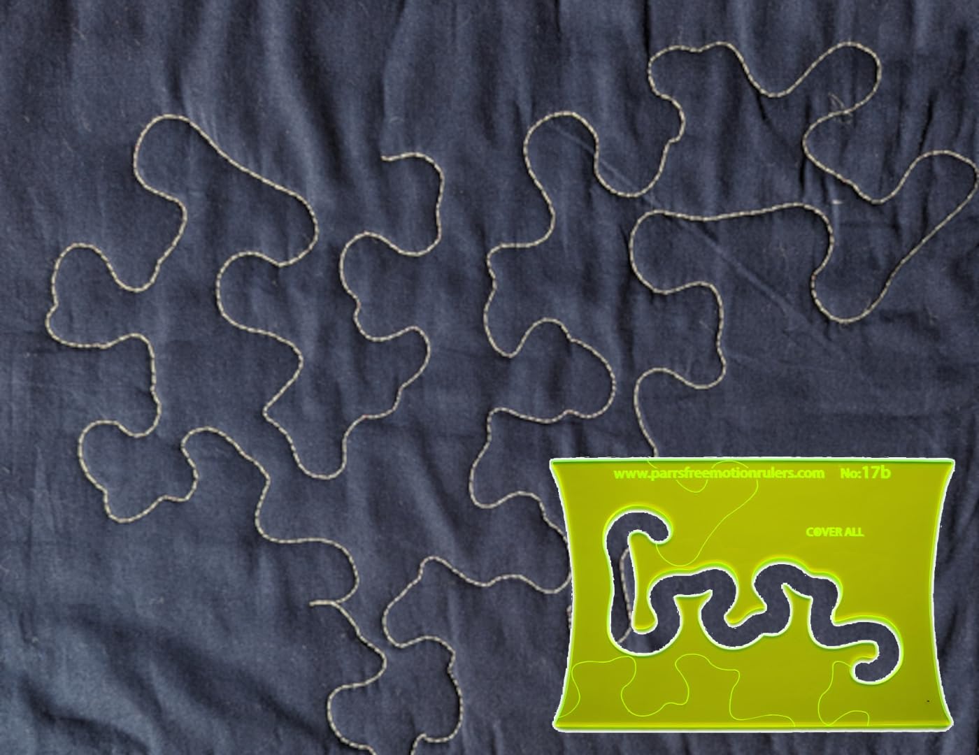 Parrs Coverall & Meander Free Motion Quilting Ruler