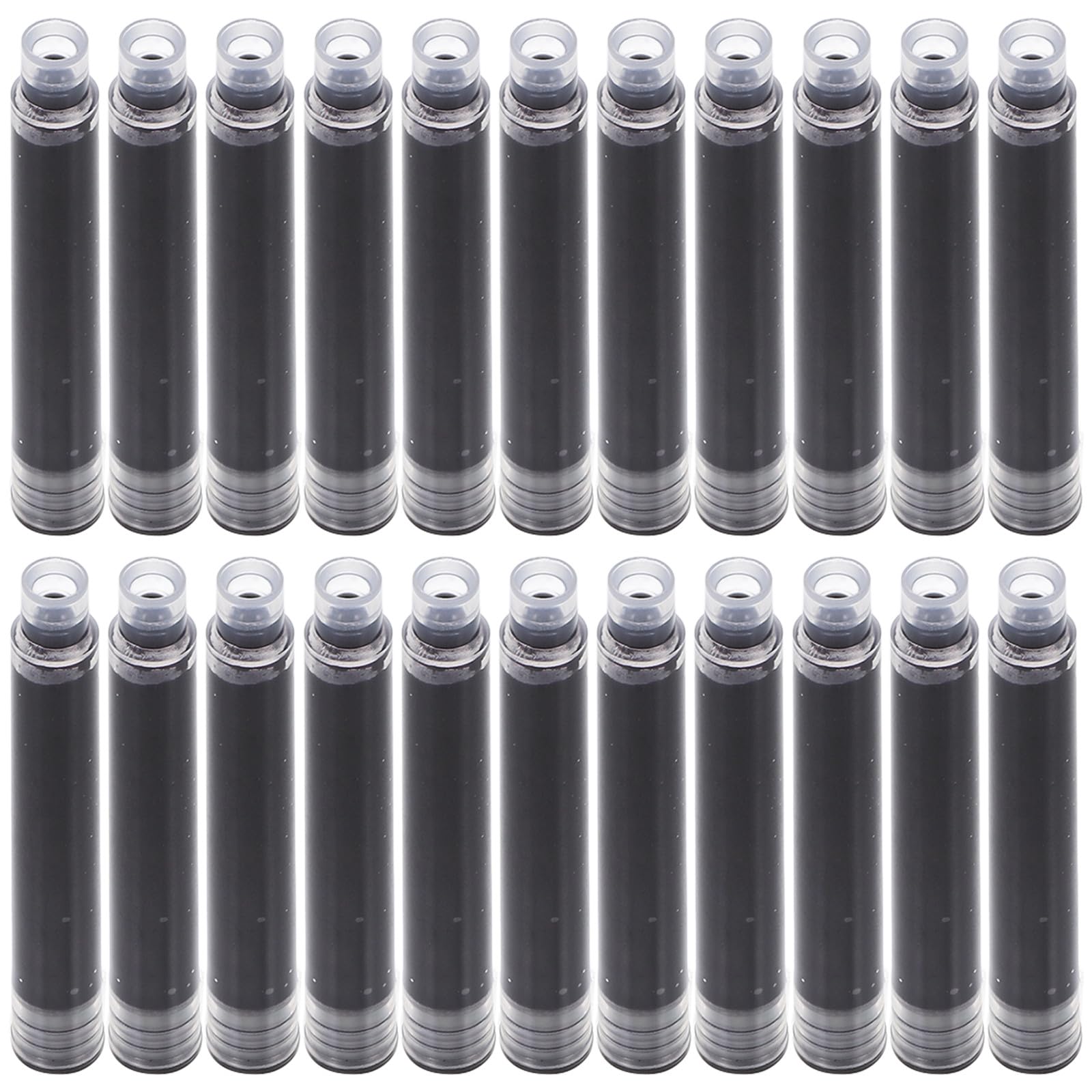 Alipis Ricariche Inchiostro Design Semplice 100 Pezzi per Penna Stilografica Portatile e Leggero Nero per Ufficio e Scuola