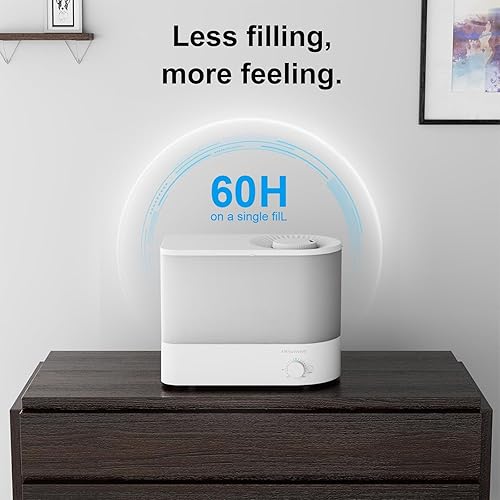Miniatura 3 de MEGAWISE Serie de humidificadores de gran capacidad 2024 (blanco, 6 litros)