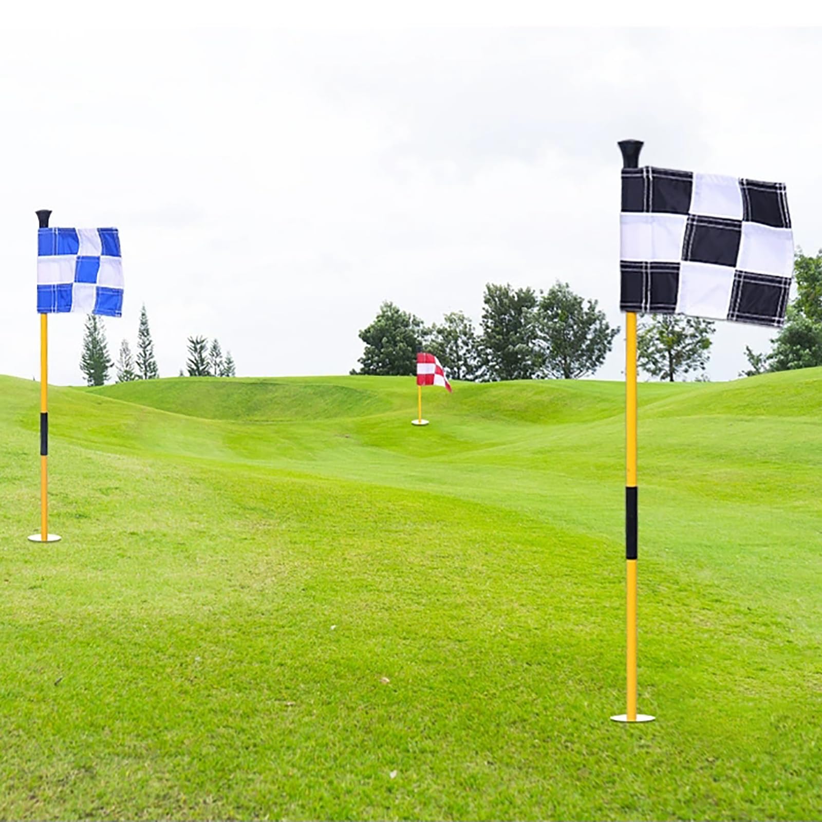 Golf Flagstick Putting Flag Hole Cup Accessoire Entraînement Fibre De Verre Antirouille