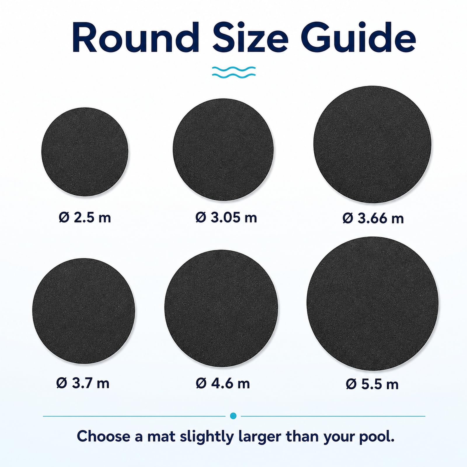 Alfombrilla De Suelo para Piscina,Base De Piscina Antideslizante | Impermeable Y Antipolvo,FáCil De Usar,Apto Para Su Uso En CéSped, Madera O Concreto En El JardíN