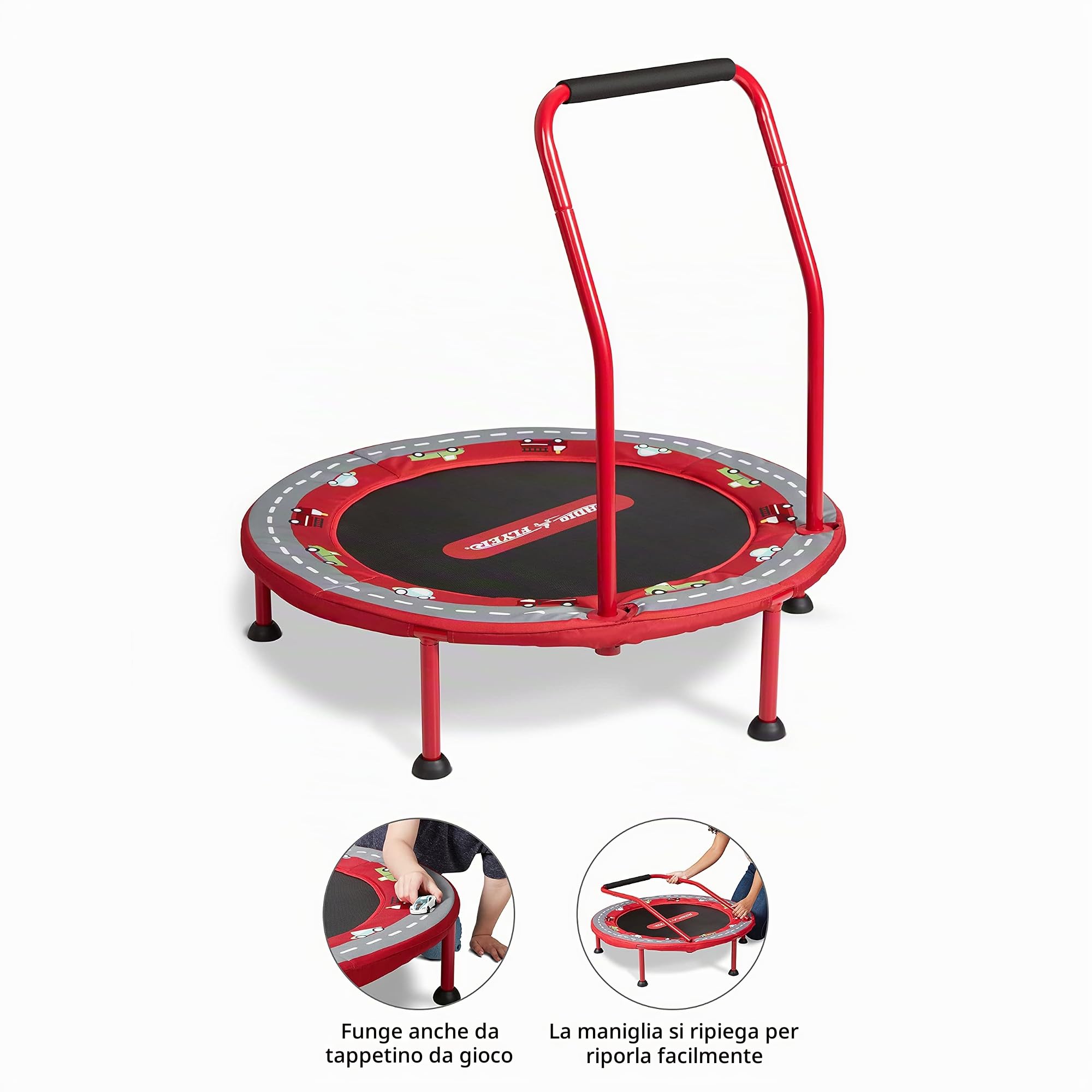 Radio Flyer - Trampolino per bambini 2 in 1