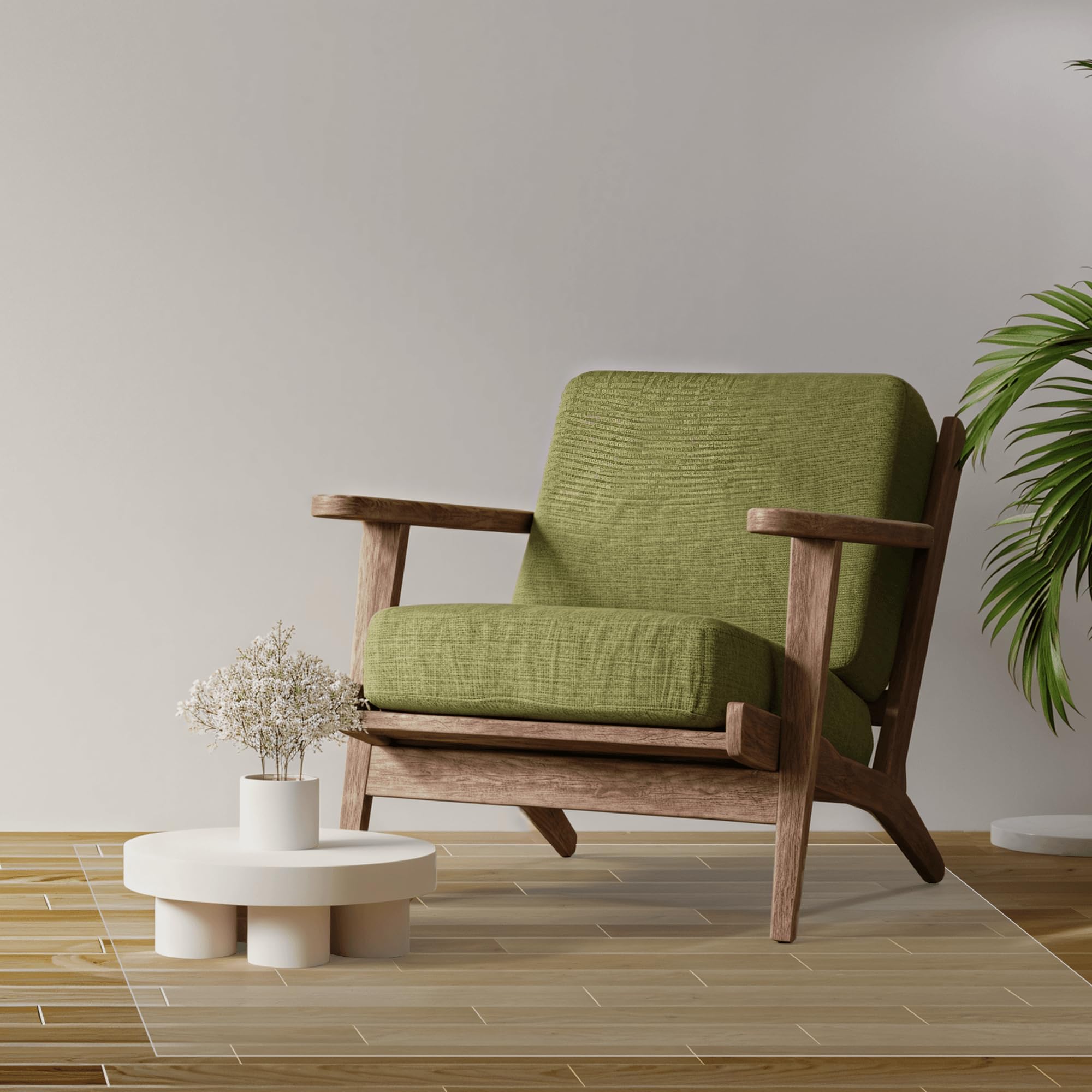 Tapis de Chaise 160 x 175 cm Antidérapant Épaisseur Résistant et Incassable Protection de Sol Anti Rayure Résistant à La Chaleur Durable pour Bureau à Domicile Taille, Couleur Transparente