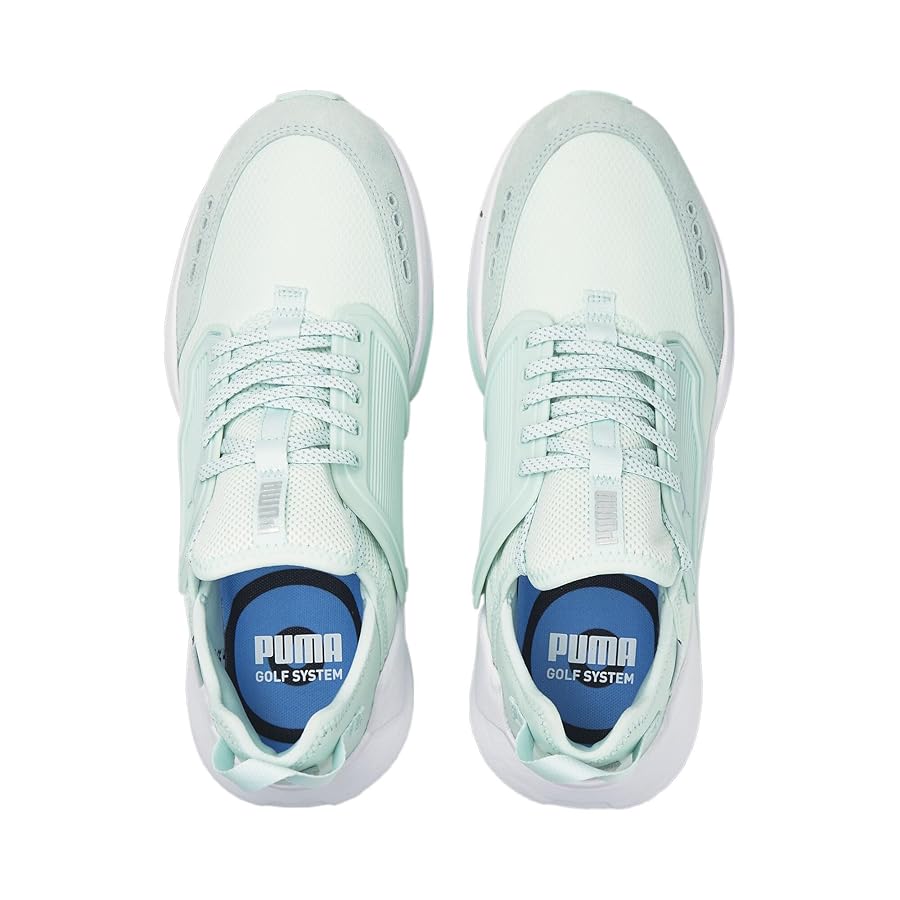 PUMA ゴルフシューズ GSファスト 27cm 白赤 新品 PUMA プーマ（PUMA）（メンズ）ゴルフシューズ 2E スパイクレス