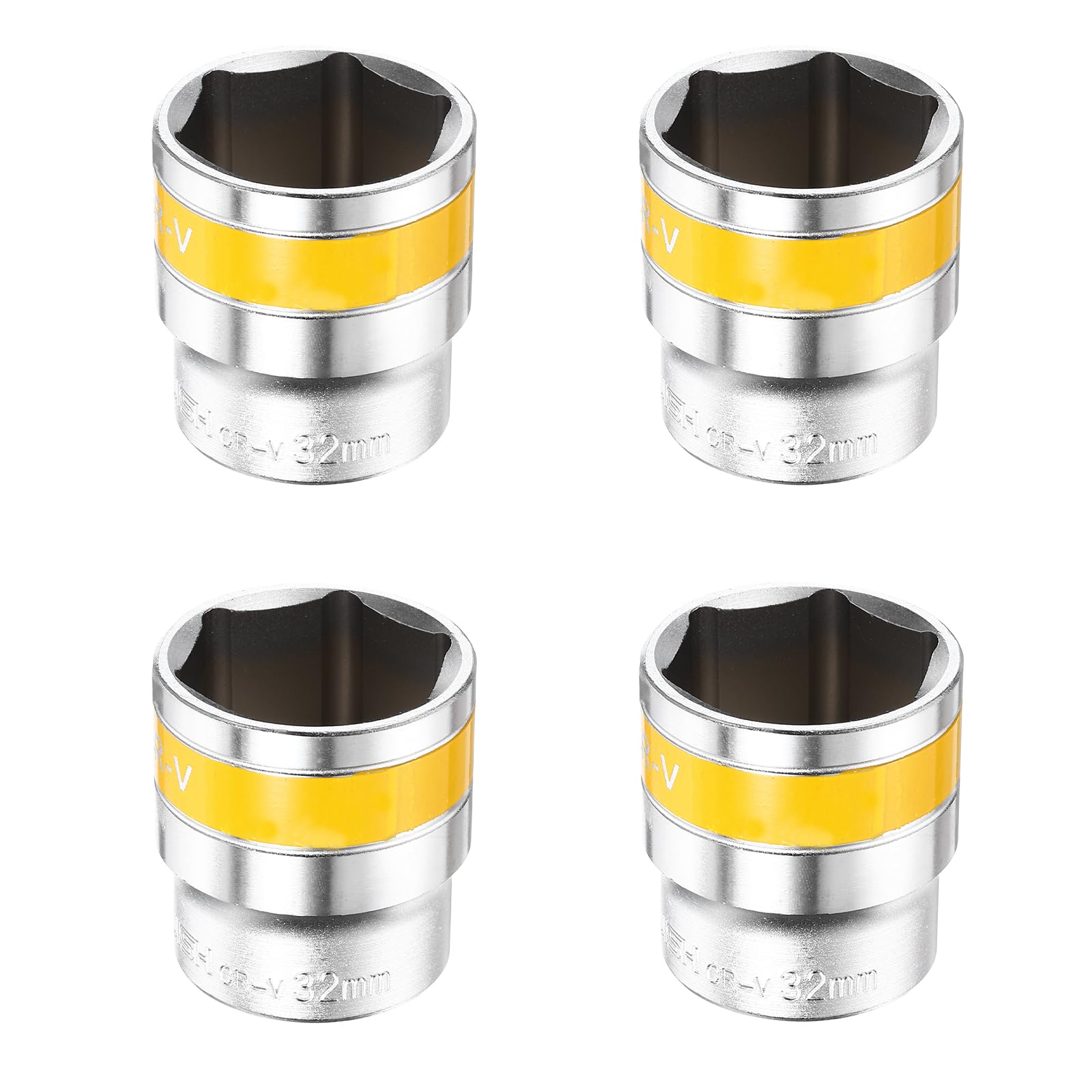 Douilles à choc 1/2 32 mm 6 pans en acier CR-V contre les boulons bloqués ou foirés