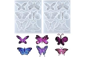 2 Pack Premium Butterfly Silicone Molds