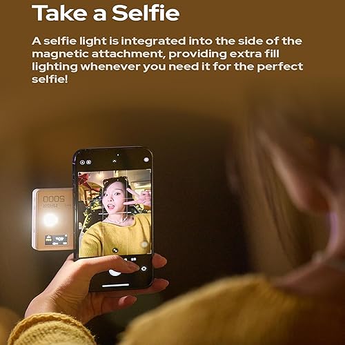 Miniatura 5 de GODOX MA5R - Luz LED RGB para teléfono, carga magnética, mini luces de video en cámara, iluminación para selfie para fotografíaTikTokVlogVideo