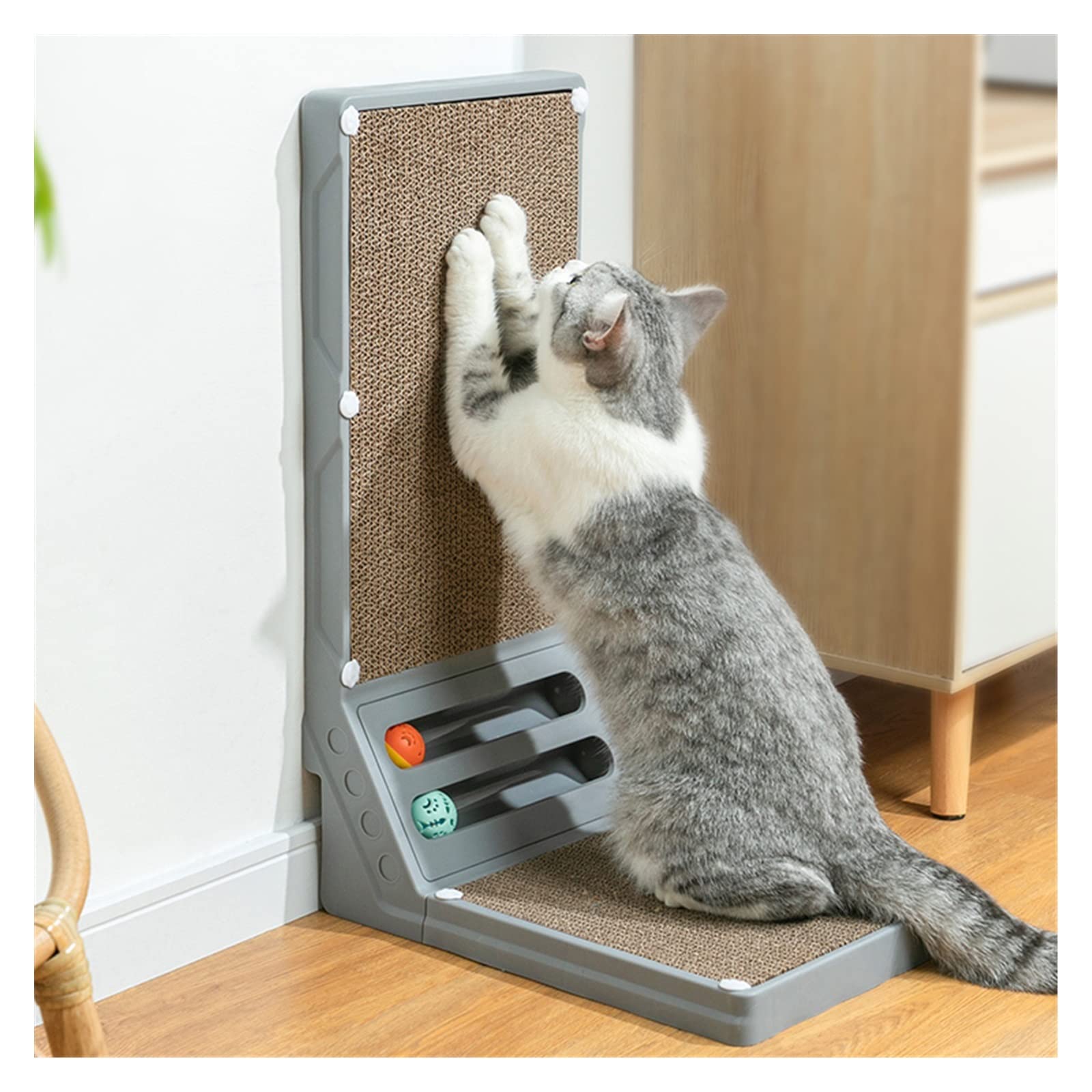 Griffoir pour chat grand format en carton pour salon moderne et propre