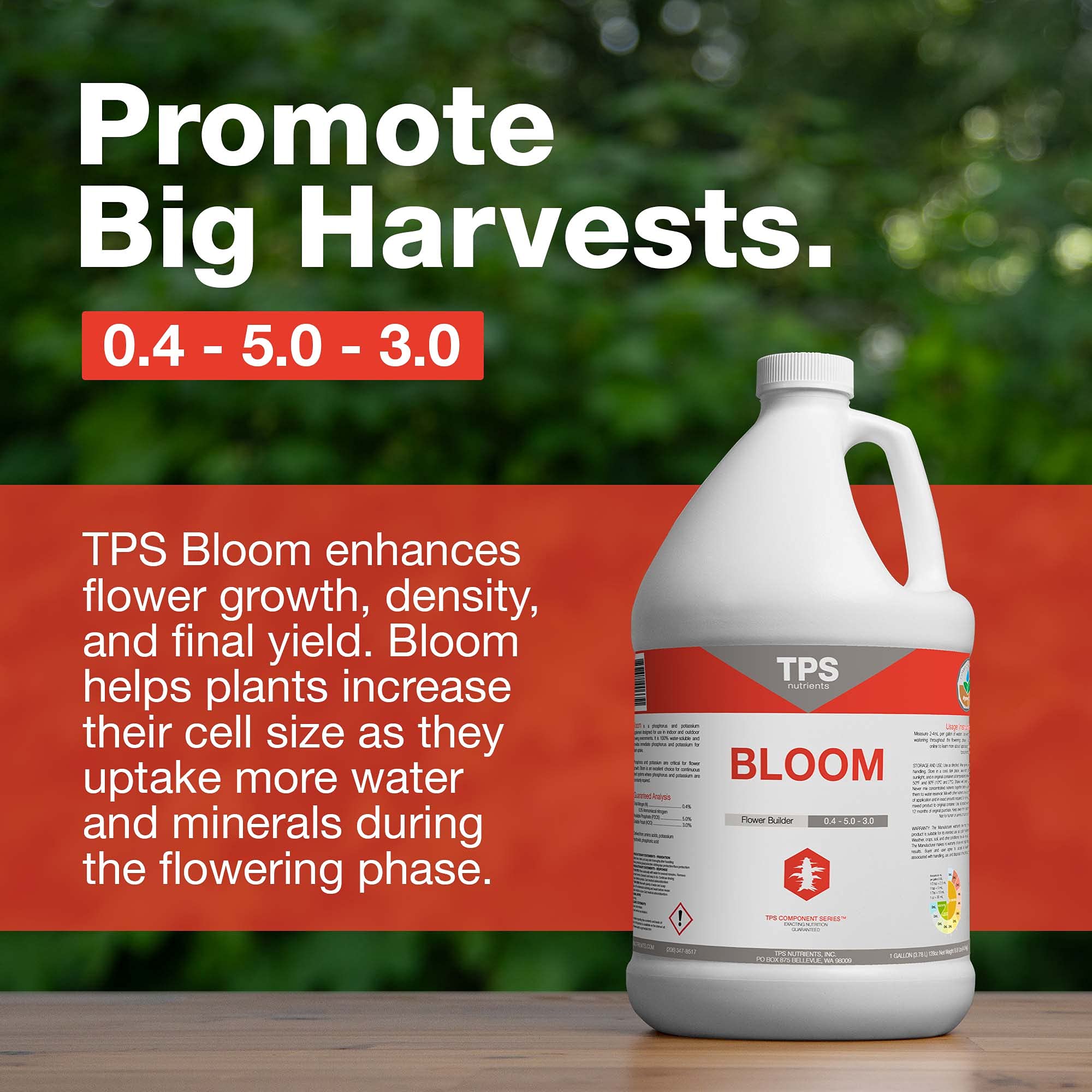 Bloom Bud Builder & Flower Hardener Plant Nutrient and Supplement